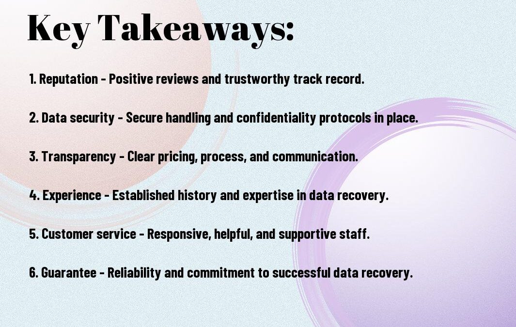 What Are The Key Characteristics Of A Trustworthy Computer Data Recovery Service?