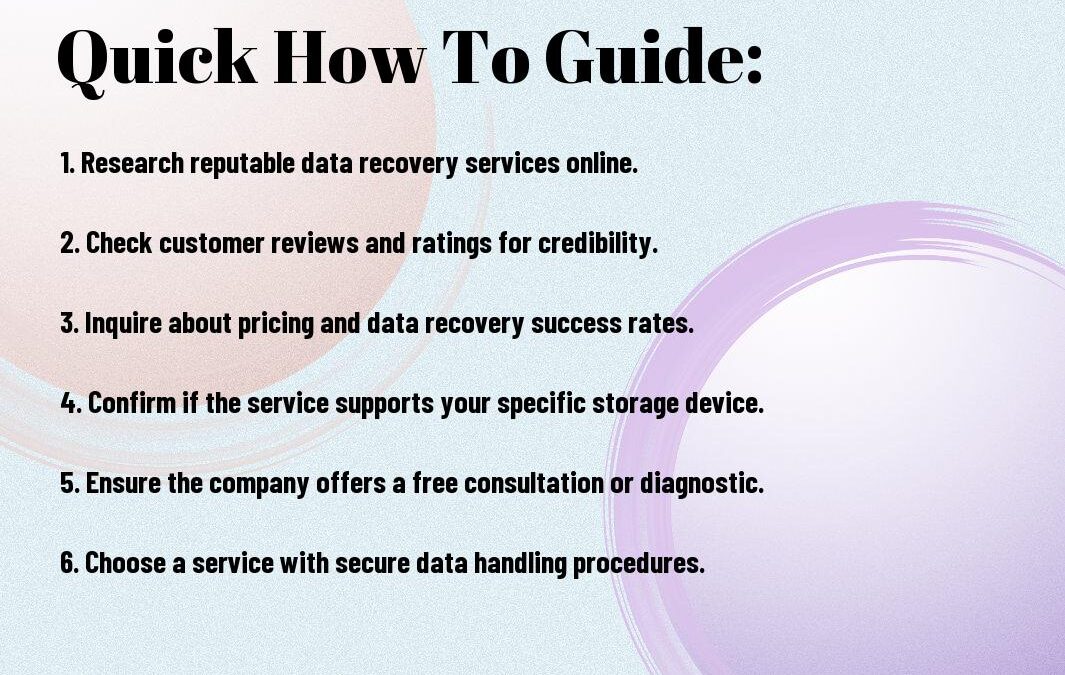 How To Choose The Right Data Recovery Service For Your Computer