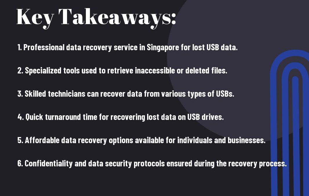 Lost Data On Your USB Drive? Data Recovery Service In Singapore Can Retrieve It!