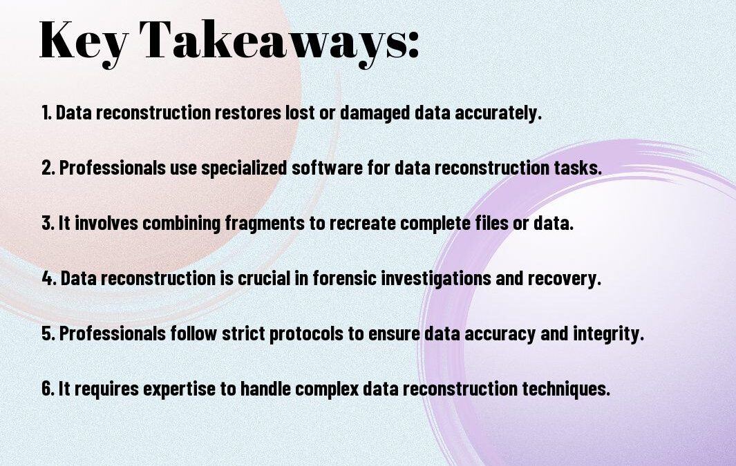 Are You Familiar With The Intricacies Of Data Reconstruction By Professionals?